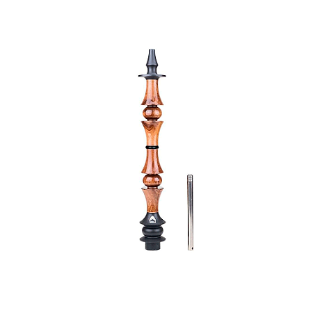 Stem Narguile Marajah Hookah Umbrella Grande Preto/Marrom Brilhante