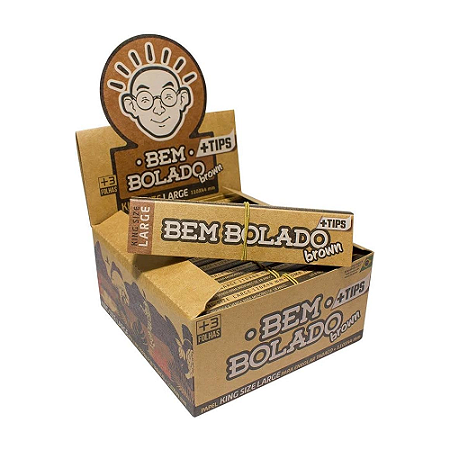 Seda Bem Bolado King Size Large Brown (50 Livretos com 50 Folhas)
