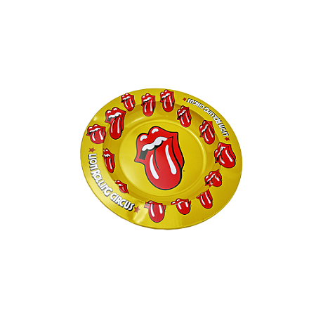 Cinzeiro De Metal Lion Circus - Rolling Stones Amarelo