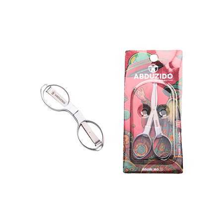 Tesoura ABDZ Dobrável Round Metal - Silver
