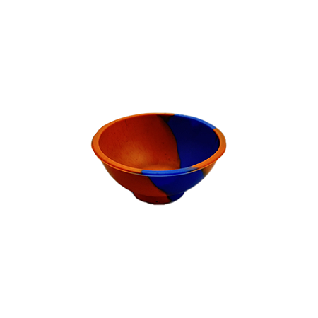 Cuia De Silicone ZH - Laranja/Azul