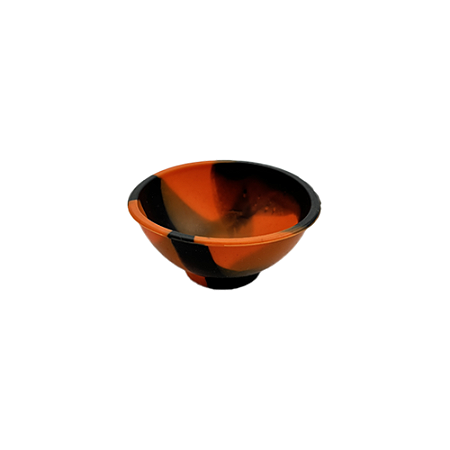 Cuia De Silicone ZH - Preto/Laranja