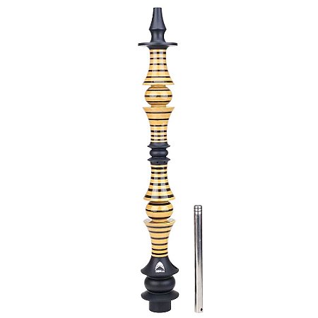 Stem Narguile Marajah Hookah Umbrella Grande Preto/Preto Stripes