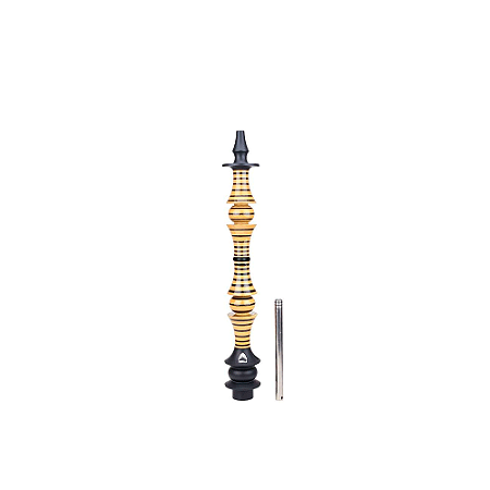 Stem Narguile Marajah Hookah Umbrella Grande Preto/Preto Stripes