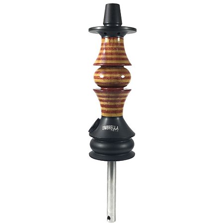 Stem Narguile Marajah Hookah Umbrella Nano Preto/Vermelho Stripes