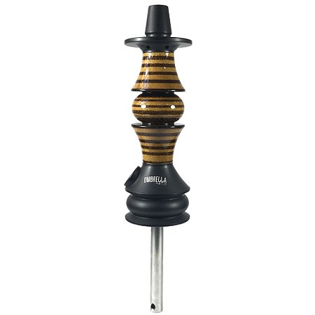 Stem Narguile Marajah Hookah Umbrella Nano Preto/Marrom Stripes