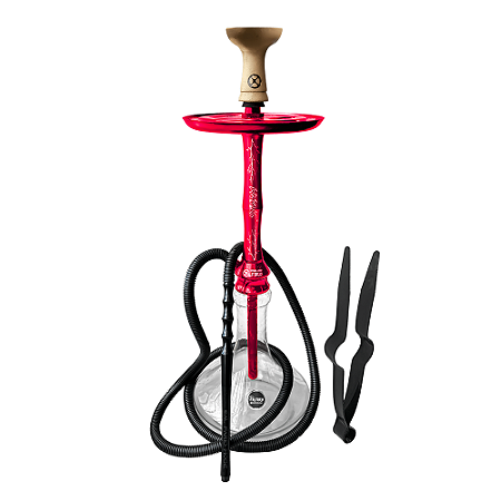 Narguile Completo Al Farid Storm Plus - Vermelho