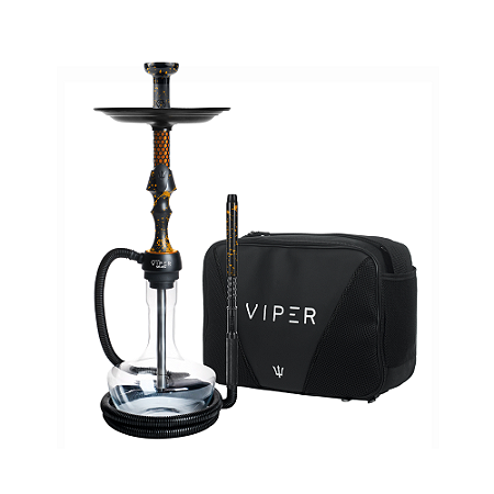 Narguile Completo Triton Viper Splash Bolsa - Laranja