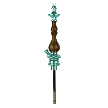 Stem Narguile Zeus New Edition 2 Respiros - Verde Água/Imbuia