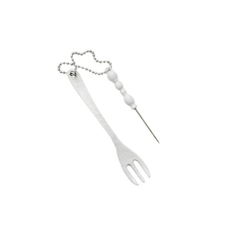 Garfo e Furador Invictus Hookah - Branco