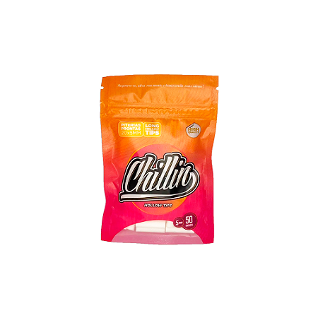 Filtro Piteira de Papel Chillin Hollow Tips 20x5mm (Pacote C/50un)