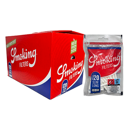 Display Filtro Smoking Slim Long 6x22mm (CX/30 Pacotes de 120un)