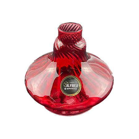 Vaso Al Farid Pequeno 13cm Twist - Vermelho
