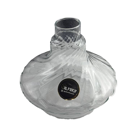 Vaso Al Farid Pequeno 13cm Twist - Transparente