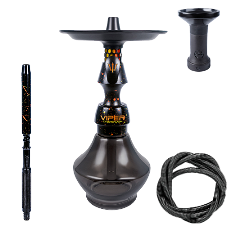 Narguile Triton Viper SV Cyber Splash - Laranja/Amarelo