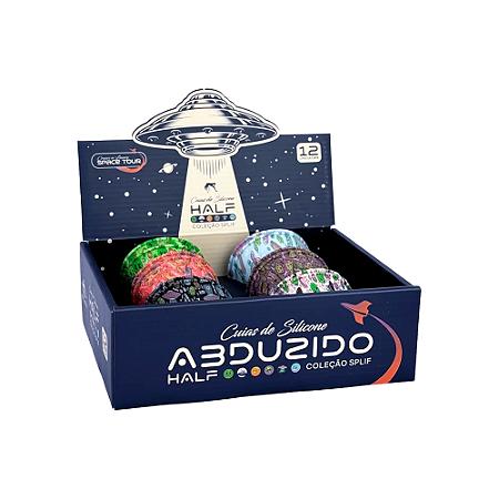 Display Cuia De Silicone Abduzido Half Splif - Cores Sortidas (12 Unidades)