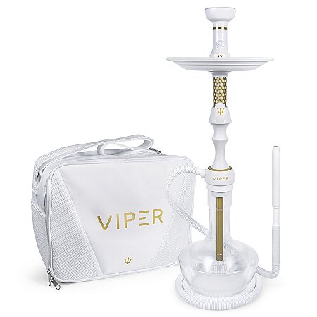 Narguile Completo Triton Viper Bolsa - Branco