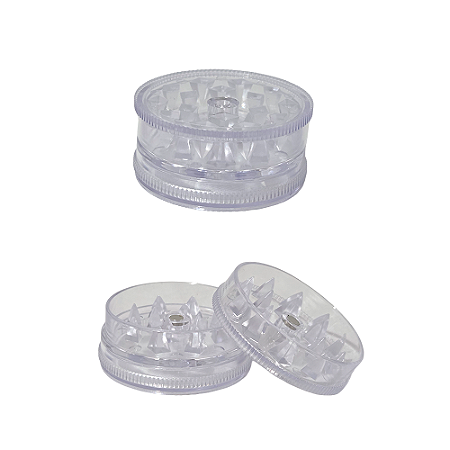Dichavador De Acrílico Mini-Grinder Colors - Transparente