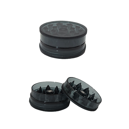 Dichavador De Acrílico Mini-Grinder Colors - Preto
