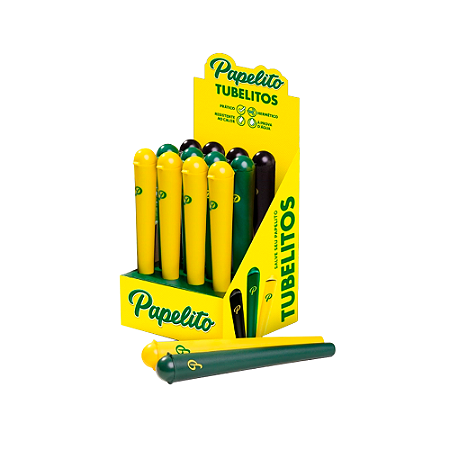 Display Tubo para Guardar Cigarro Papelito (12 Unidades)