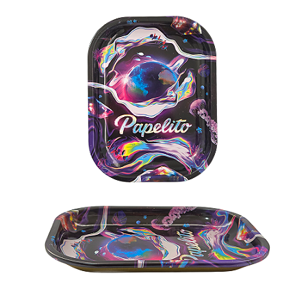 Bandeja De Metal Papelito Pequena 18x14 - Universo