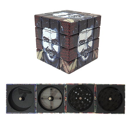Dichavador De Metal DK Cubo Mágico Pablo Escobar - Modelo 1