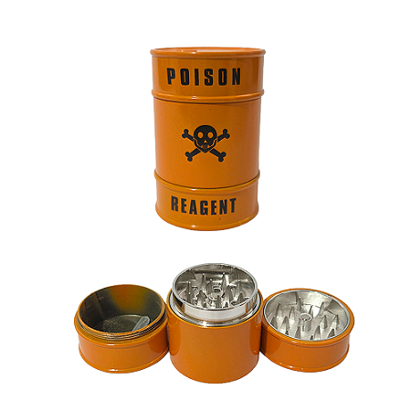 Dichavador De Metal DK Barril Oil - Laranja