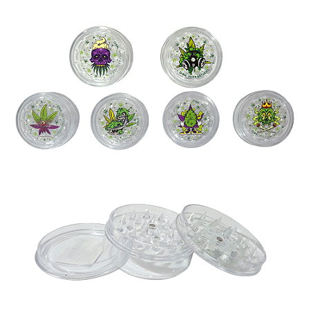 Dichavador De Acrílico DK Alien Transparente - Desenho sortido