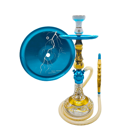 Narguile Amazon Future Wooden Ligthing - Blue