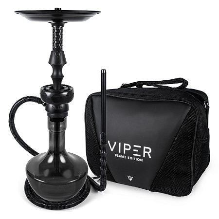 Narguile Completo Triton Viper Flame Edition Bolsa - Black