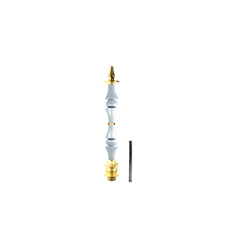 Stem Narguile Marajah Hookah Umbrella Grande Dourado/Branco Fusion