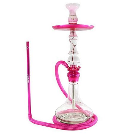 Narguile Amazon Hookah Future - Rosa/ Onix Red/ Clear