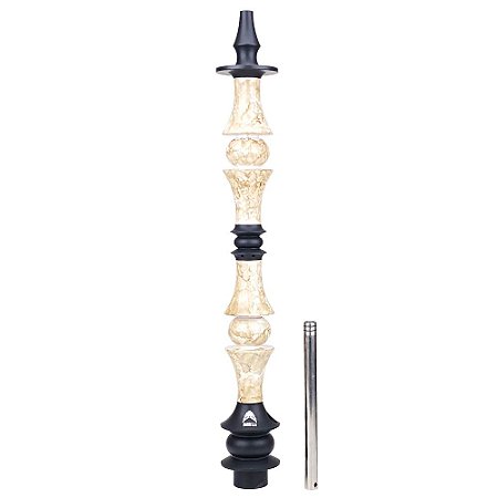 Stem Narguile Marajah Hookah Umbrella Grande Preto/Marmore