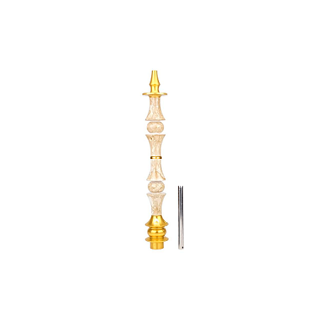 Stem Narguile Marajah Hookah Umbrella Grande Dourado/Marmore