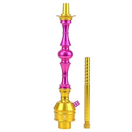 Stem Narguile Triton Up Rosa/Dourado