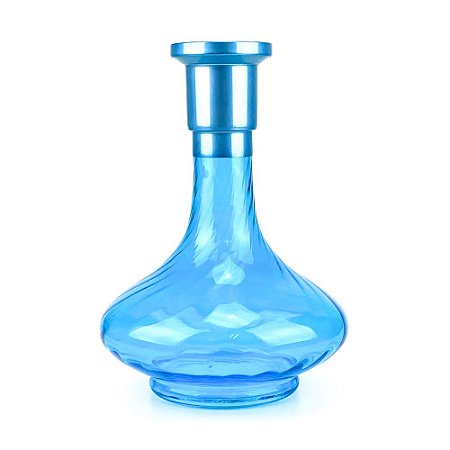 Vaso ZH Genie 30cm Rigado - Azul Claro/Azul