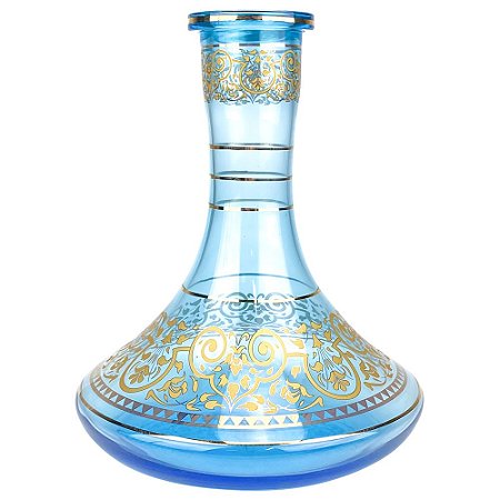 Vaso MD Hookah Curve 26CM  - Azul Claro