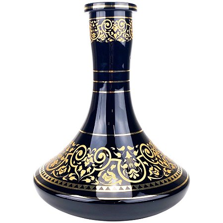 Vaso MD Hookah Curve 26CM  - Preto