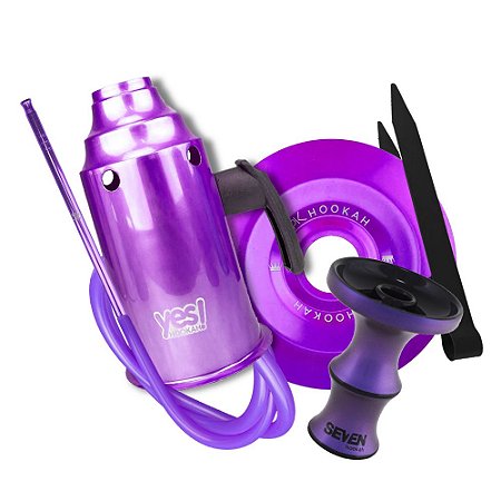 Kit Acessórios para Narguile - Roxo KIT08