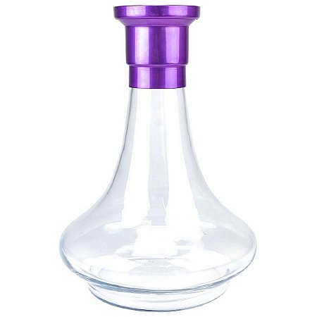 Vaso MDI Hookah Genie 26CM Liso - Roxo/Clear