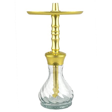 Narguile Mahalla Hookah Hype Mini - Dourado/Clear