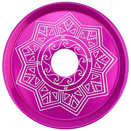 Prato ZH Tribal Médio 19cm - Rosa