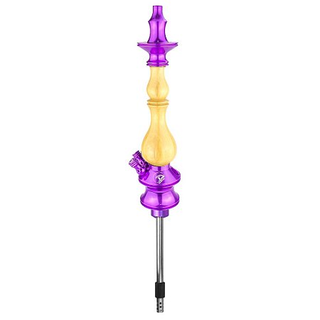 Stem Narguile Zeus Hookah New Edition 2 Respiros - Roxo/Marfim