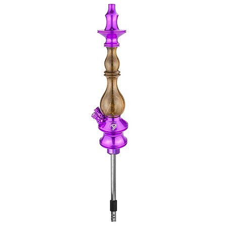 Stem Narguile Zeus Hookah New Edition 2 Respiros - Roxo/Imbuia