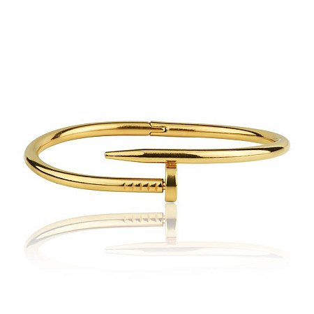 Bracelete Prego Dourado - Aço Inoxidável