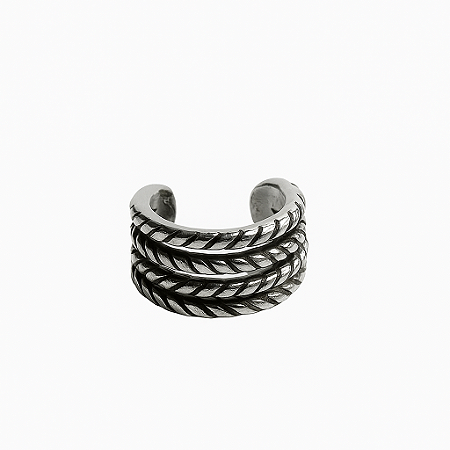 Piercing de pressão orelha / Ear Cuff Aço Inoxidável - 1 Peça