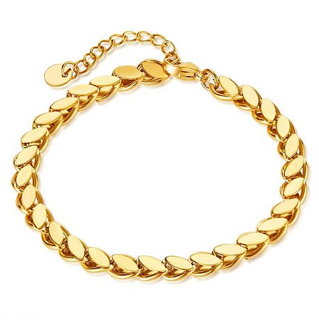 Pulseira Masculina Block Dourado