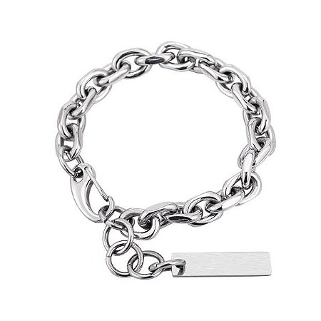 Pulseira Masculina De Aço Design