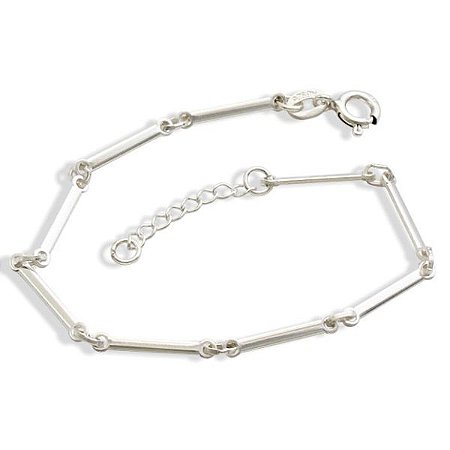 Pulseira Masculina de Prata 925 Palito Liso