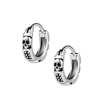Brinco De Caveirinha Masculino - Par